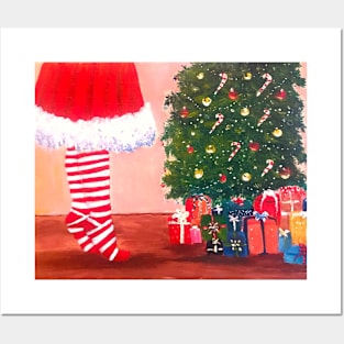 Christmas scene Posters and Art